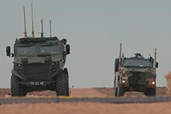 British Army Foxhound PPV and Australian Bushmaster PMV. Ex Thor's Hammer 2019